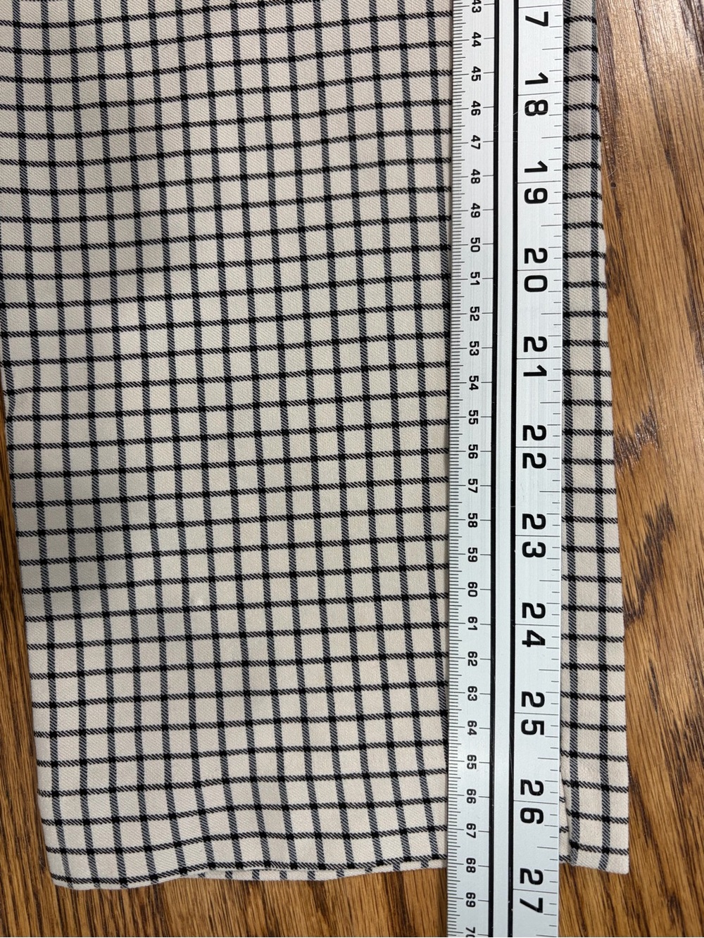 B&W Checker Print Cropped Trousers (12) - Picture 6 of 7